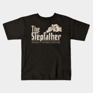 Funny Stepdad Gifts Stepfather Officially World's Best Kids T-Shirt